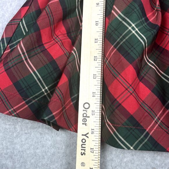 George Baby Dress 12M Red Plaid Check Ruffle Cap Sleeve Bowtie Flare Party Gown - Picture 11 of 15